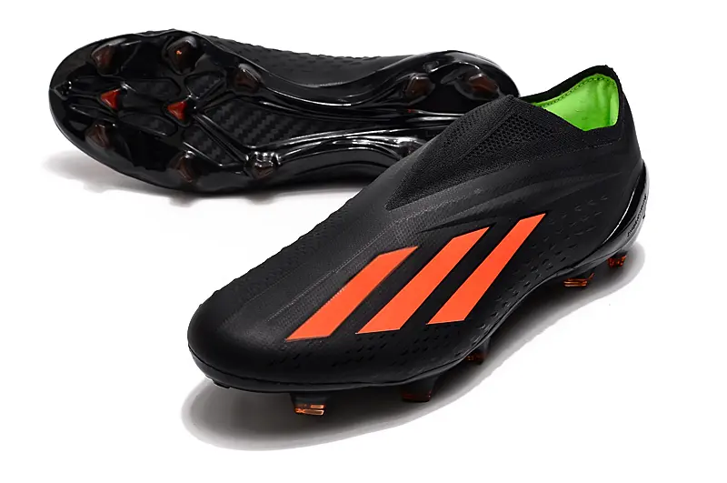 Adidas X Speedportal+ Laceless FG - Black/Vibrant Orange/Night Green
