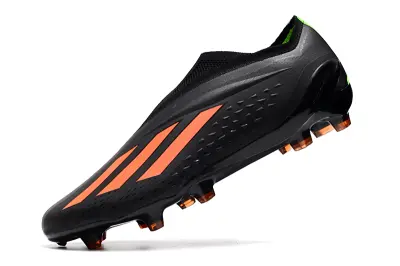 Adidas X Speedportal+ Laceless FG - Black/Vibrant Orange/Night Green