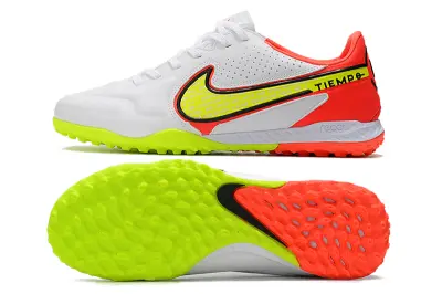 Nike Tiempo Legend 9 Pro TF - White/Neon Yellow/Fiery Red