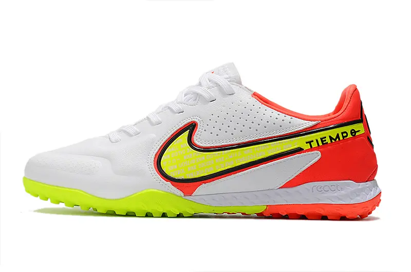 Nike Tiempo Legend 9 Pro TF - White/Neon Yellow/Fiery Red