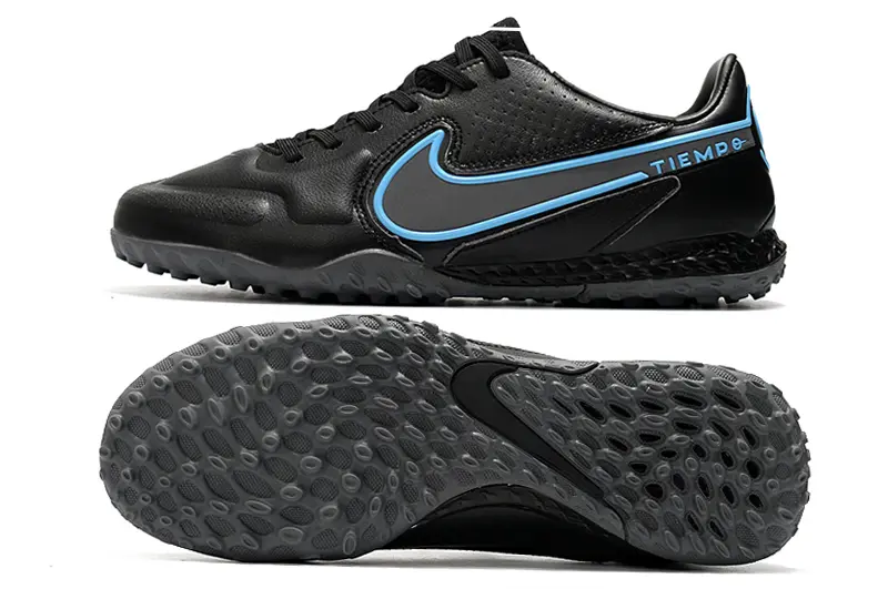 Nike Tiempo Legend 9 Pro TF - Black/Cool Blue/Graphite Grey