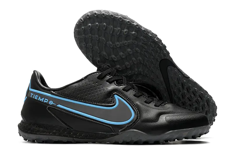 Nike Tiempo Legend 9 Pro TF - Black/Cool Blue/Graphite Grey