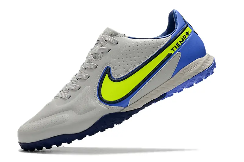 Nike Tiempo Legend 9 Pro TF - Gray/Electric Yellow/Navy Blue