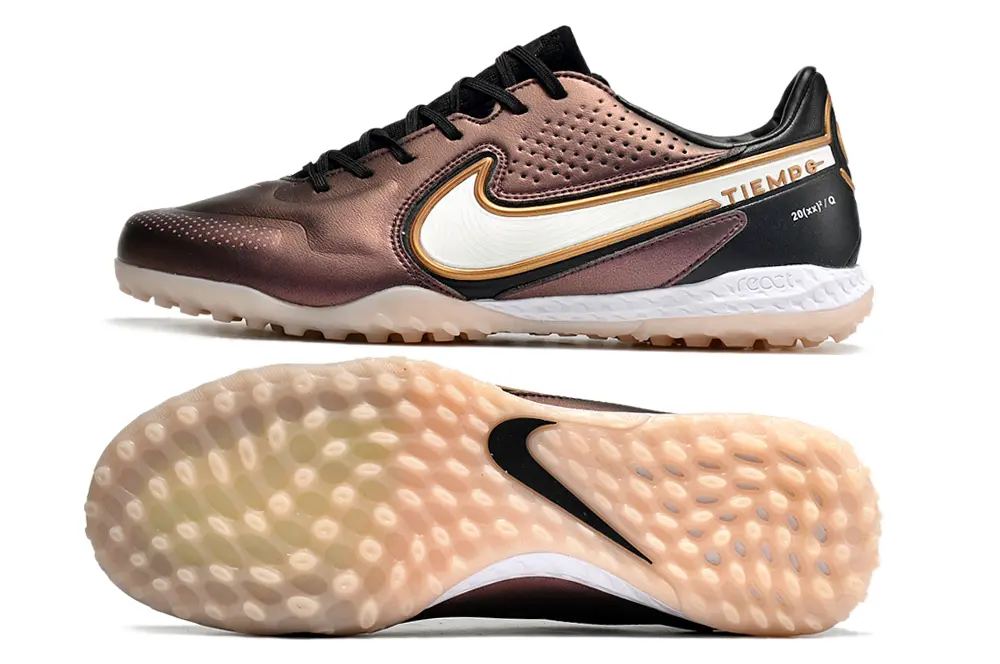 Nike Tiempo Legend 9 Pro TF - Brown/Metallic Rose/Bright White
