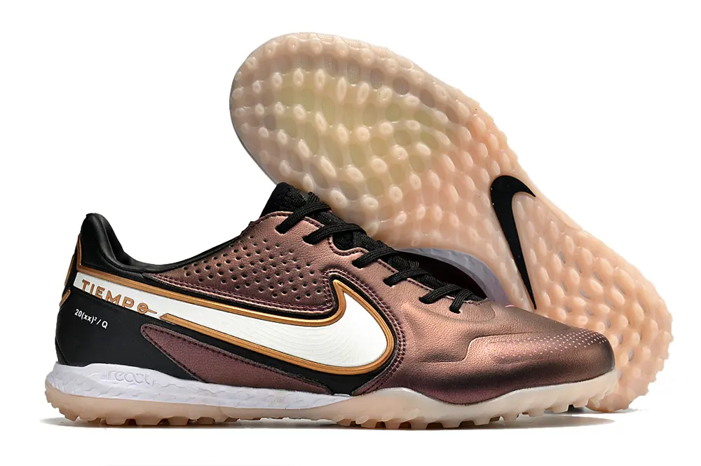 Nike Tiempo Legend 9 Pro TF - Brown/Metallic Rose/Bright White