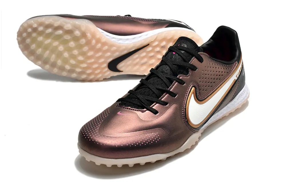 Nike Tiempo Legend 9 Pro TF - Brown/Metallic Rose/Bright White
