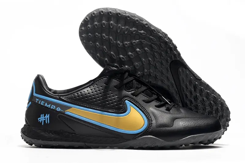 Nike Tiempo Legend 9 Pro TF - Black/Gold/Blue
