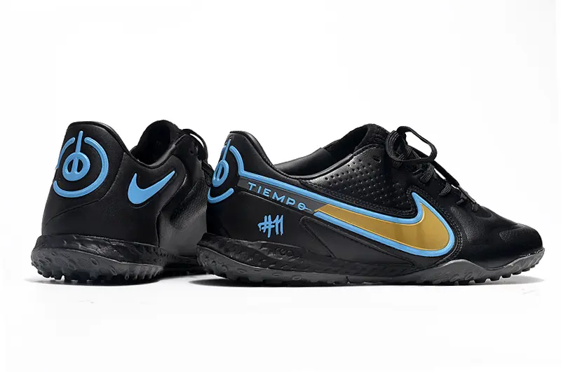 Nike Tiempo Legend 9 Pro TF - Black/Gold/Blue