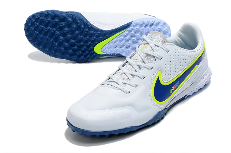 Nike Tiempo Legend 9 Pro TF - White/Luminous Yellow/Navy Blue