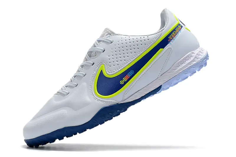 Nike Tiempo Legend 9 Pro TF - White/Luminous Yellow/Navy Blue
