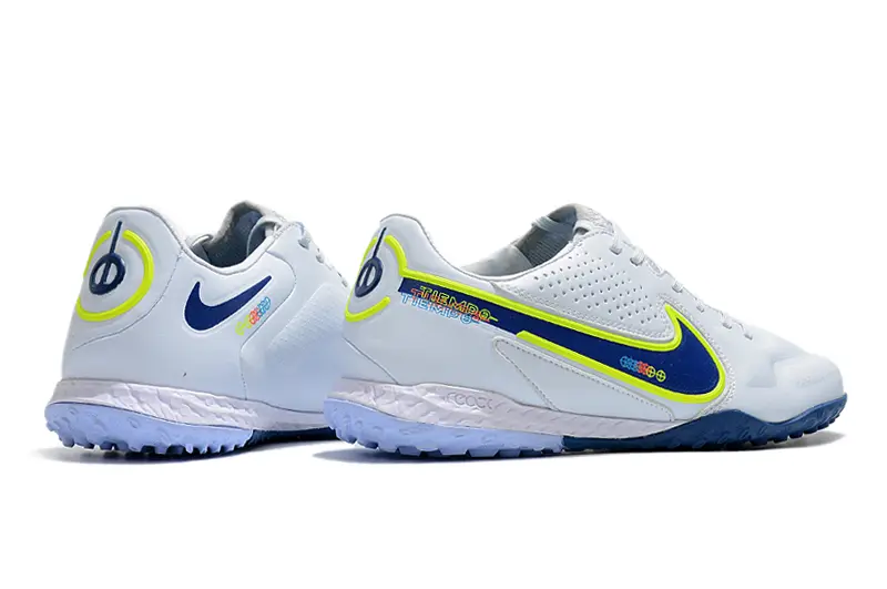 Nike Tiempo Legend 9 Pro TF - White/Luminous Yellow/Navy Blue