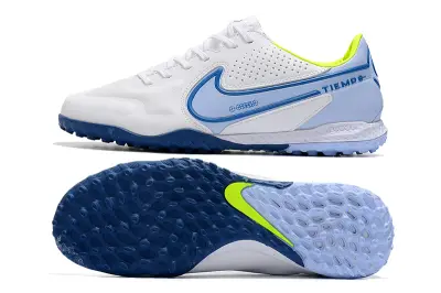 Nike Tiempo Legend 9 Pro TF - White/Sky Blue/Lime Green