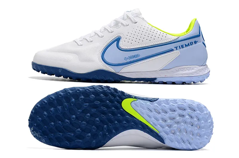 Nike Tiempo Legend 9 Pro TF - White/Sky Blue/Lime Green