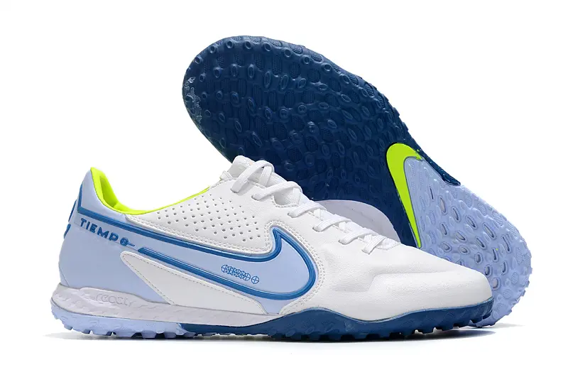 Nike Tiempo Legend 9 Pro TF - White/Sky Blue/Lime Green