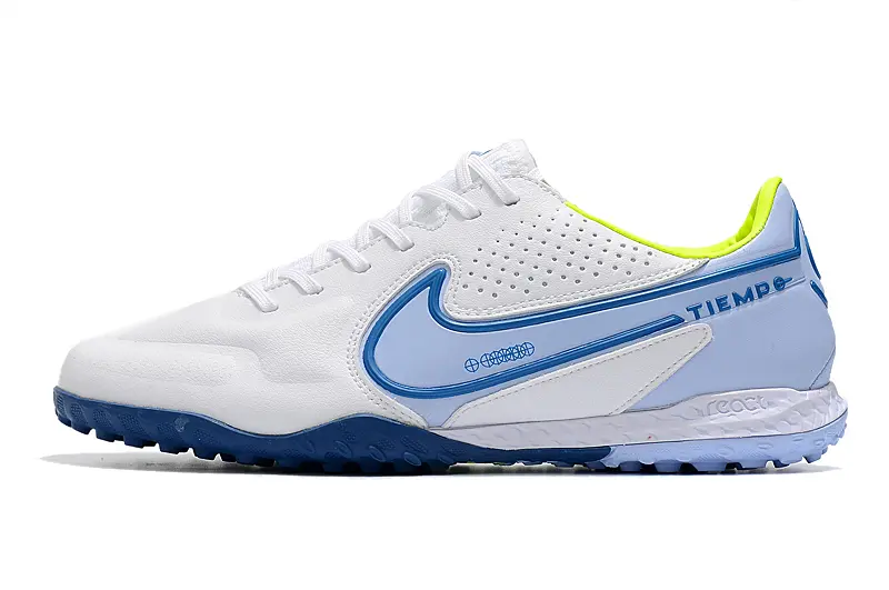 Nike Tiempo Legend 9 Pro TF - White/Sky Blue/Lime Green