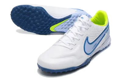 Nike Tiempo Legend 9 Pro TF - White/Sky Blue/Lime Green