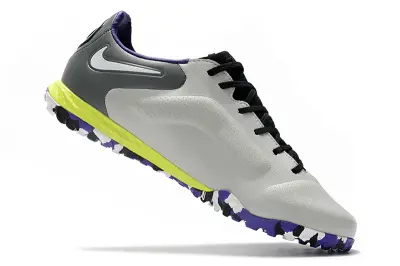 Nike Tiempo Legend 9 Pro TF - Gray/Vibrant Purple/Neon Yellow