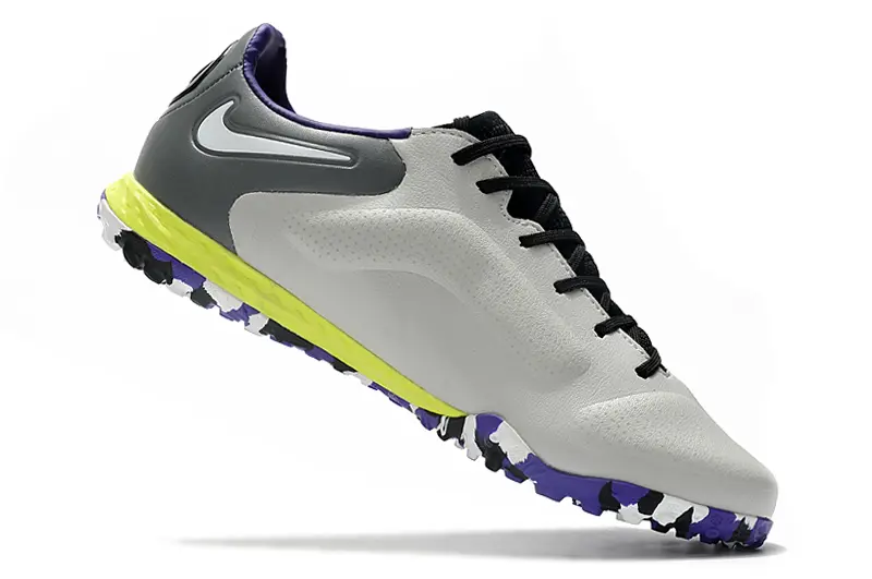 Nike Tiempo Legend 9 Pro TF - Gray/Vibrant Purple/Neon Yellow