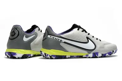 Nike Tiempo Legend 9 Pro TF - Gray/Vibrant Purple/Neon Yellow