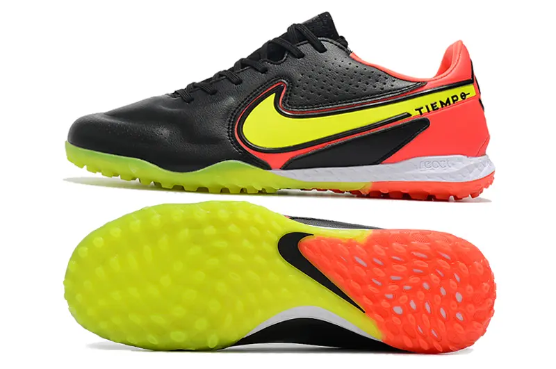 Nike Tiempo Legend 9 Pro TF - Black/Neon Yellow/Flash Red