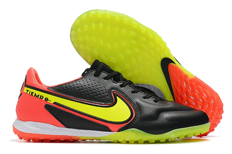 Nike Tiempo Legend 9 Pro TF - Black/Neon Yellow/Flash Red