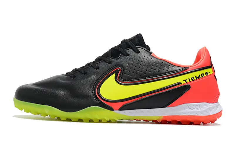 Nike Tiempo Legend 9 Pro TF - Black/Neon Yellow/Flash Red
