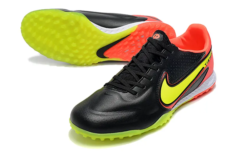 Nike Tiempo Legend 9 Pro TF - Black/Neon Yellow/Flash Red