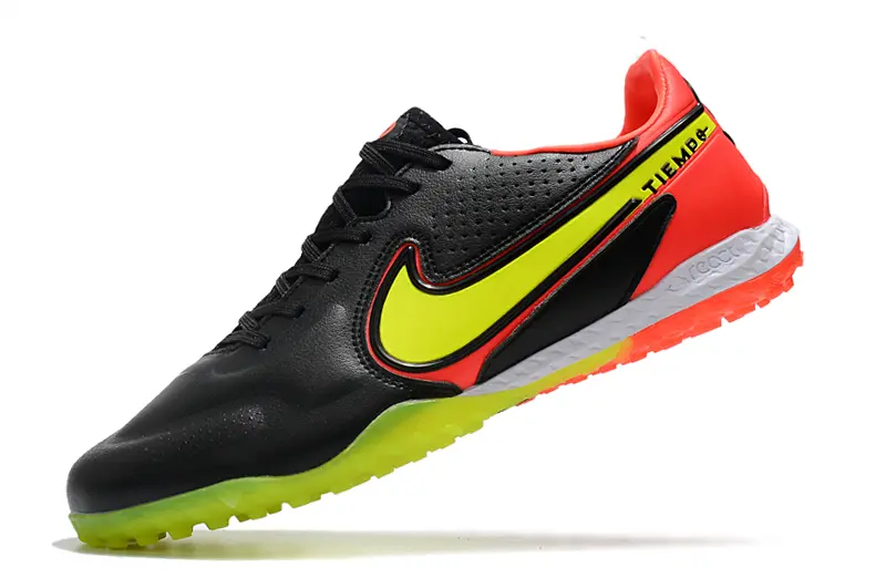 Nike Tiempo Legend 9 Pro TF - Black/Neon Yellow/Flash Red