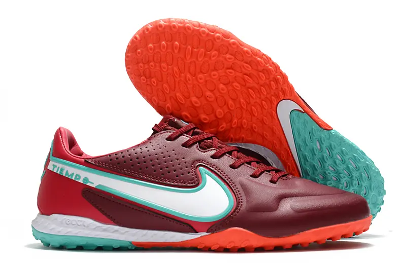 Nike Tiempo Legend 9 Pro TF - Maroon/Coral/Teal
