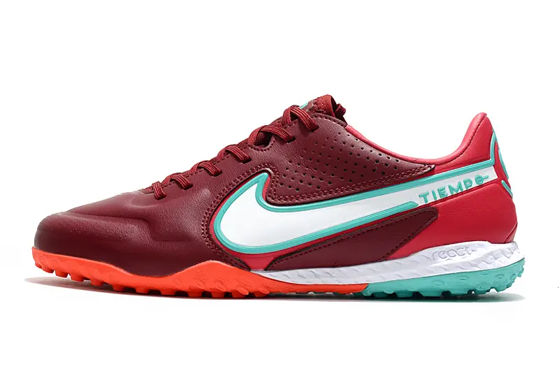 Nike Tiempo Legend 9 Pro TF - Maroon/Coral/Teal