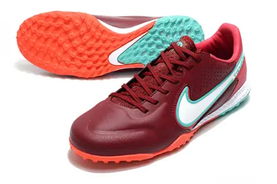 Nike Tiempo Legend 9 Pro TF - Maroon/Coral/Teal