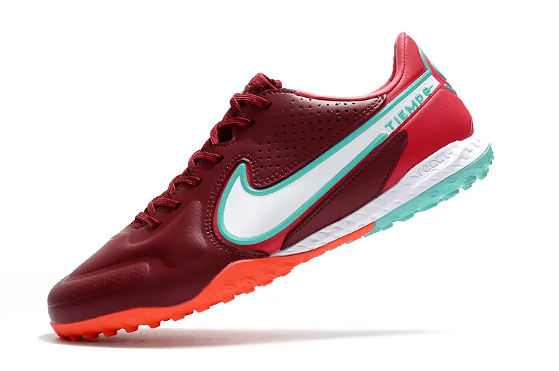 Nike Tiempo Legend 9 Pro TF - Maroon/Coral/Teal