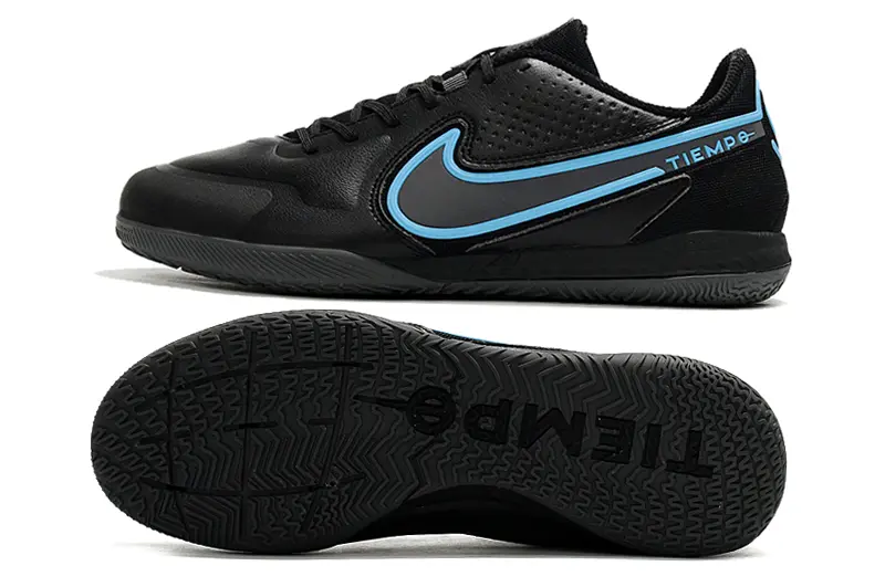 Nike Tiempo Legend 9 Pro IC - Black/Sky Blue/Charcoal Gray