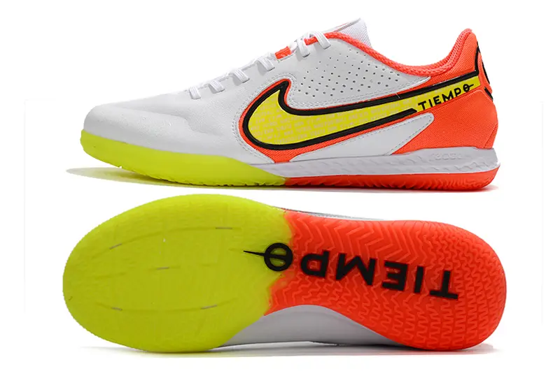Nike Tiempo Legend 9 Pro IC - White/Electric Orange/Neon Yellow