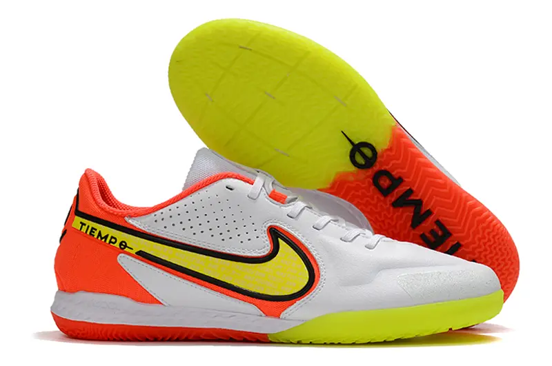 Nike Tiempo Legend 9 Pro IC - White/Electric Orange/Neon Yellow