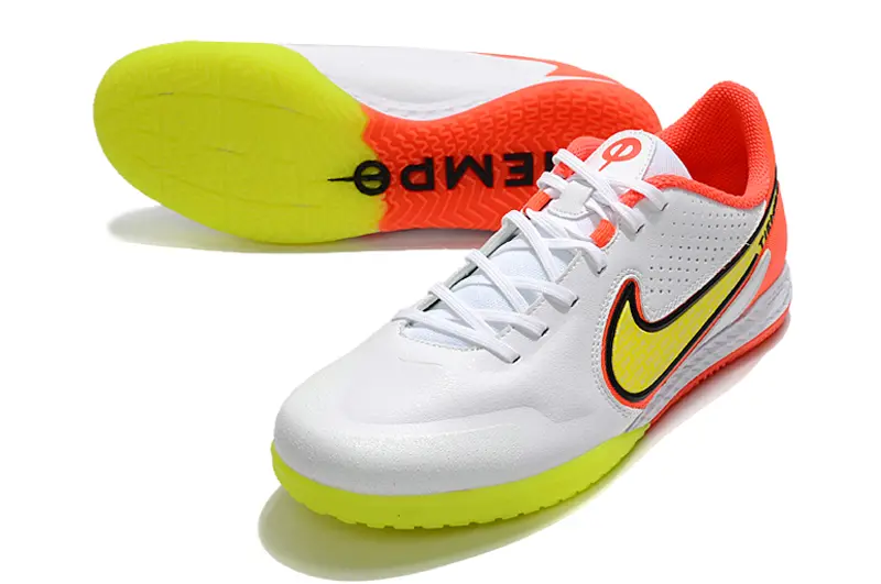Nike Tiempo Legend 9 Pro IC - White/Electric Orange/Neon Yellow
