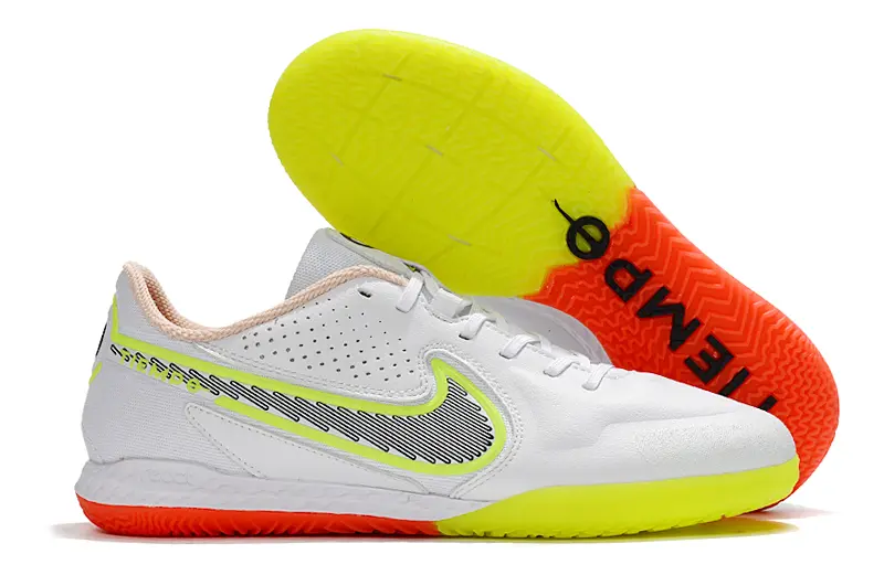 Nike Tiempo Legend 9 Pro IC - White/Electric Yellow/Flame Orange