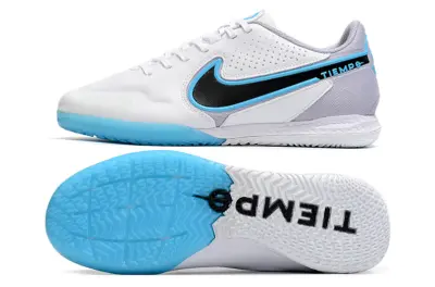 Nike Tiempo Legend 9 Pro IC - White/Sky Blue/Charcoal Gray