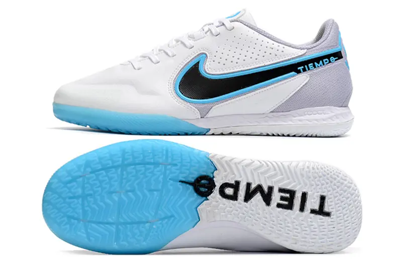 Nike Tiempo Legend 9 Pro IC - White/Sky Blue/Charcoal Gray