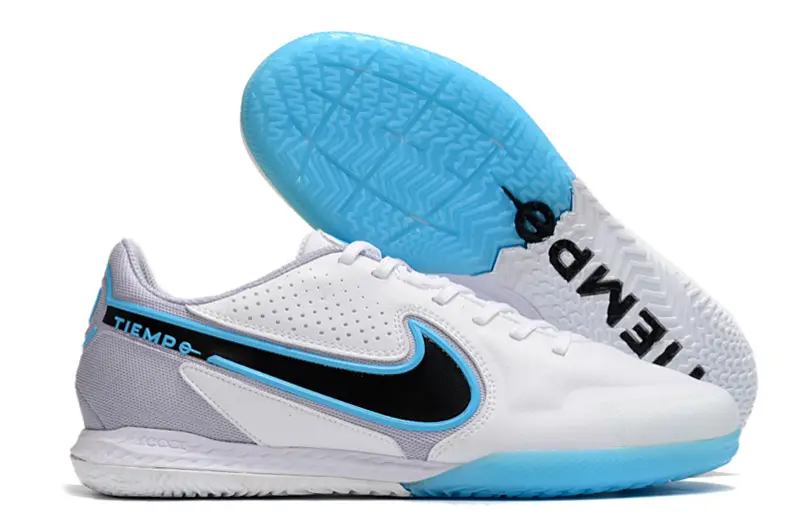 Nike Tiempo Legend 9 Pro IC - White/Sky Blue/Charcoal Gray