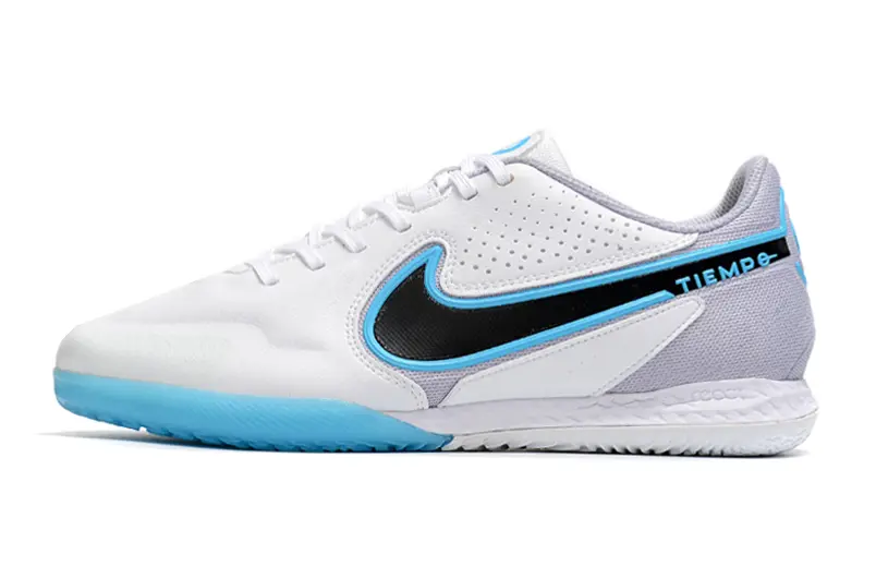 Nike Tiempo Legend 9 Pro IC - White/Sky Blue/Charcoal Gray
