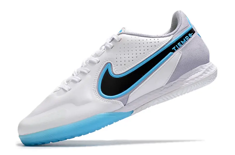 Nike Tiempo Legend 9 Pro IC - White/Sky Blue/Charcoal Gray