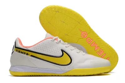 Nike Tiempo Legend 9 Pro IC - White/Vibrant Yellow/Coral Pink