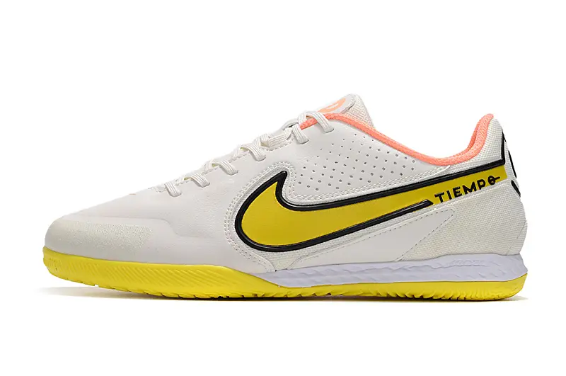 Nike Tiempo Legend 9 Pro IC - White/Vibrant Yellow/Coral Pink