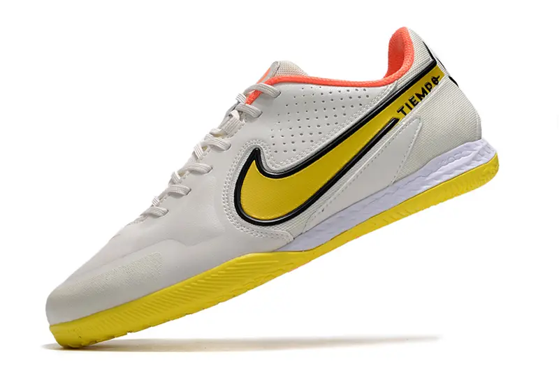 Nike Tiempo Legend 9 Pro IC - White/Vibrant Yellow/Coral Pink