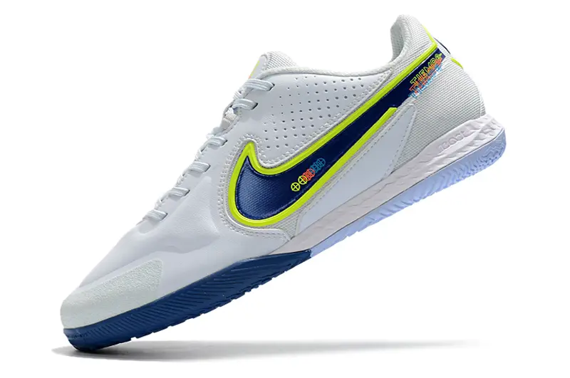 Nike Tiempo Legend 9 Pro IC - White/Electric Blue/Luminous Yellow