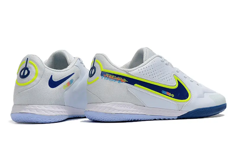Nike Tiempo Legend 9 Pro IC - White/Electric Blue/Luminous Yellow