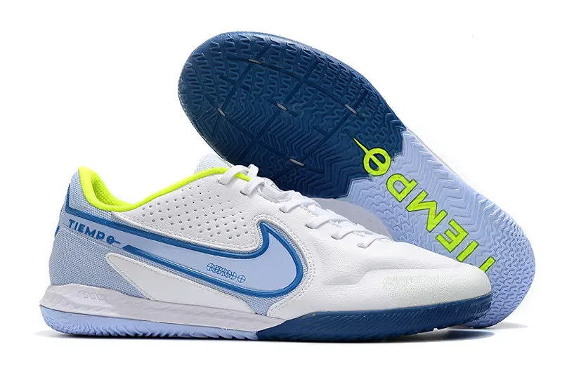 Nike Tiempo Legend 9 Pro IC - White/Sky Blue/Lime Green