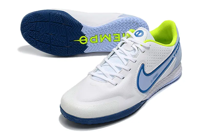 Nike Tiempo Legend 9 Pro IC - White/Sky Blue/Lime Green