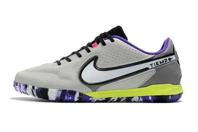 Nike Tiempo Legend 9 Pro IC - Grey/Vivid Purple/Lime Yellow